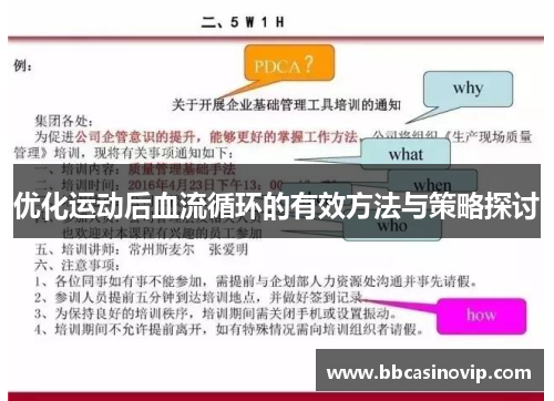 优化运动后血流循环的有效方法与策略探讨